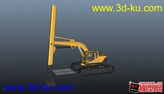 3D打印模型业余时间改装伸缩臂挖掘机的图片