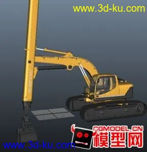 3D打印模型业余时间改装伸缩臂挖掘机的图片