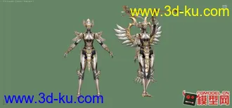 科幻人物模型带指定动作闪亮帖图的图片