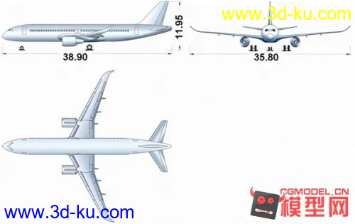 空客C919粗糙模型(免费)的图片1