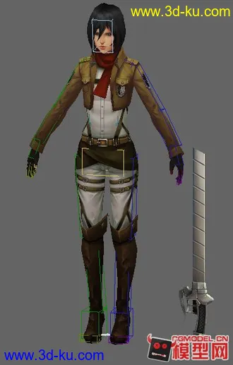 3D打印模型进击的巨人 武器的图片