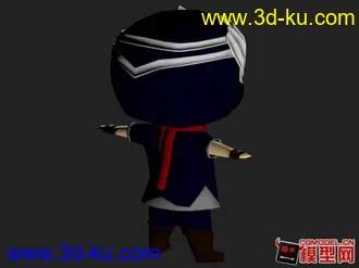 3D打印模型原创Q角色Ninja的图片