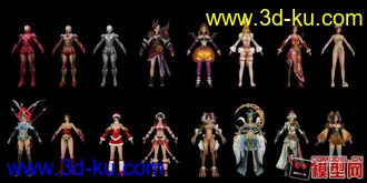 3D打印模型《水浒无双》游戏角色合集——第一弹的图片