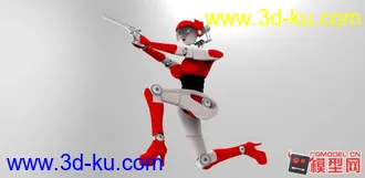 3D打印模型性感女機械人的图片