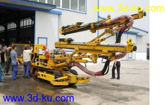 3D打印模型旋喷钻机的图片