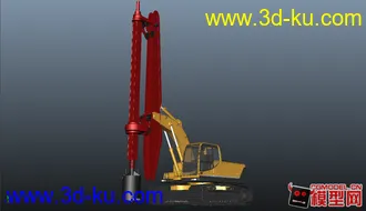 3D打印模型旋喷钻机的图片