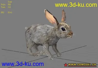 3D打印模型rabbit  lowploygon的图片