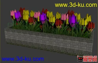 3D打印模型花坛的图片