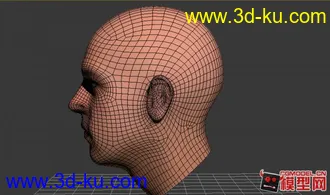 3D打印模型重发人头一枚，高精度，带贴图的图片