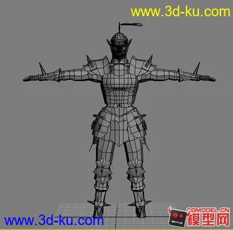 以前做的一个将军模型。的图片