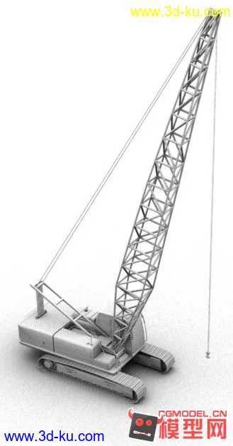 3D打印模型一个很好的大型履带吊车的图片