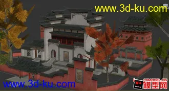 古老建筑模型的图片