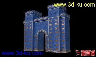 3D打印模型古巴比伦门的图片