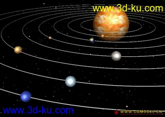 3D打印模型银河系之九大行星的图片