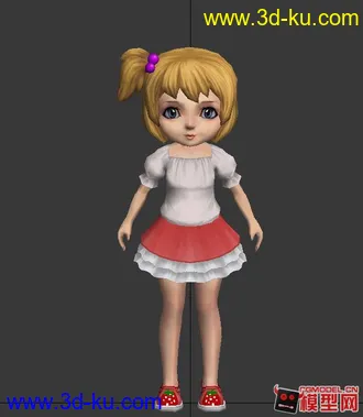 3D打印模型萝莉小女孩的图片