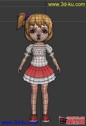 3D打印模型萝莉小女孩的图片