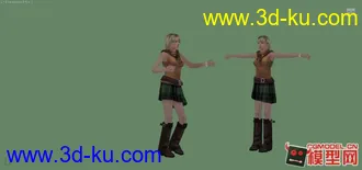 生化危机女角色Ashely模型带指定动作的图片