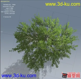 动画场景树模型带贴图的图片