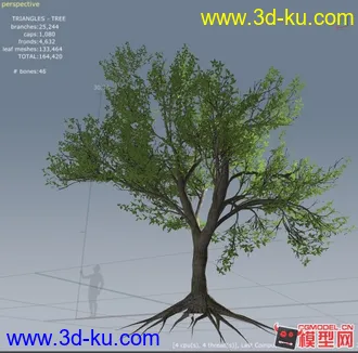 动画场景树模型带贴图的图片