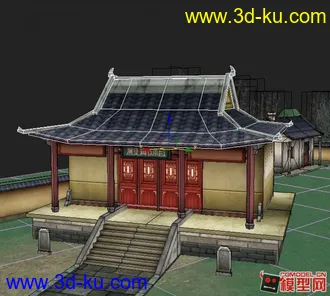 之前下了湖心岛的模型，我自己修改了下。贴图为JPG。的图片