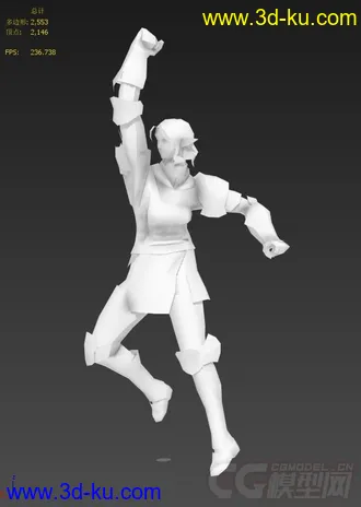 3D打印模型女妖精騎士(调了几个动作)的图片