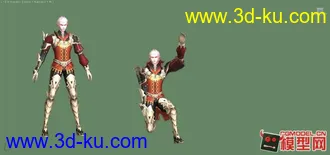 3D打印模型天堂2白精灵男带舞蹈精致帖图的图片