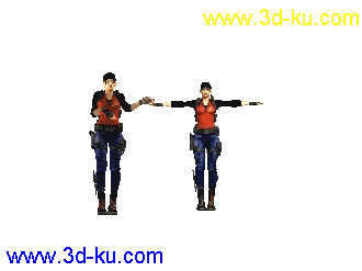 生化危机吉尔Lill红背心模型带指定动作写真帖图的图片