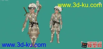 3D打印模型大航海小王子带动作及精致贴图的图片