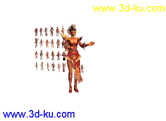 水浒无双美媚1016模型带玩家指定动作灿烂帖图的图片