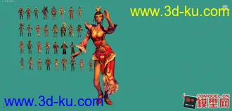 水浒无双美媚1016模型带玩家指定动作灿烂帖图的图片