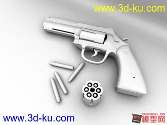 3D打印模型左轮手枪的图片