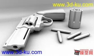 3D打印模型左轮手枪的图片