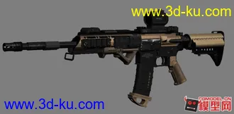 3D打印模型AR-15自动步枪的图片