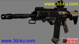 3D打印模型AR-15自动步枪的图片