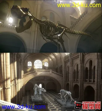 3D打印模型完整自然歷史歷史博物館MAYA場景下載的图片