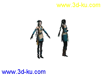 美女风晴雪模型带指定动作民族贴图的图片