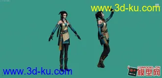 美女风晴雪模型带指定动作民族贴图的图片