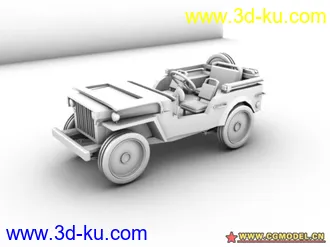 3D打印模型二战  吉普 低模的图片