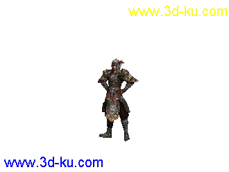 武将模型带动作古风帖图的图片