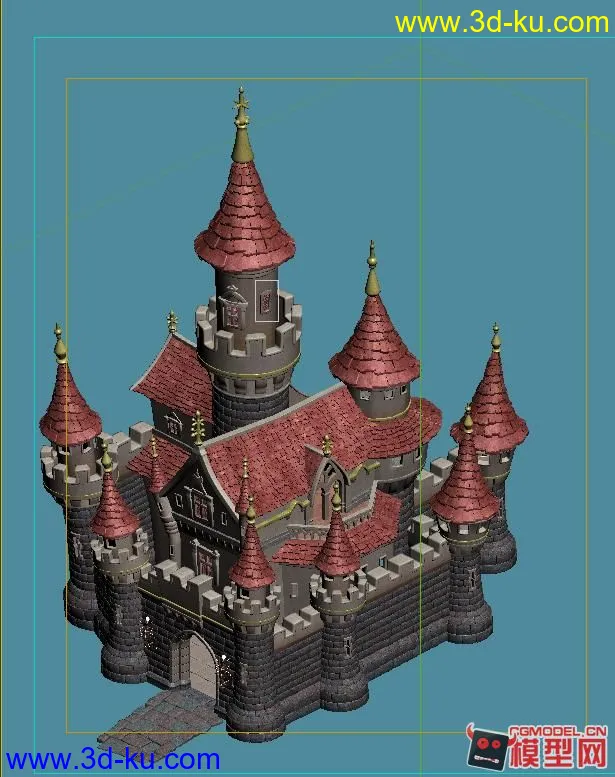 福利来了，免费发一个2.5D的城堡模型的图片1