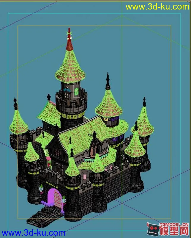 福利来了，免费发一个2.5D的城堡模型的图片2