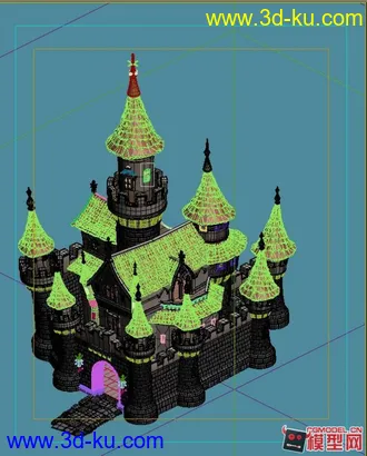 福利来了，免费发一个2.5D的城堡模型的图片