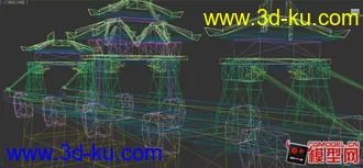 3D打印模型赤壁建筑桥，喜欢的收。。的图片