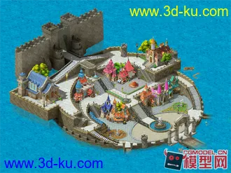 3D打印模型主城地面的图片