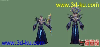 神魔大陆男角色大法师模型带指定动作辉煌帖图的图片