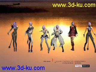 3D打印模型剑灵女妹子MM动画大合集!的图片