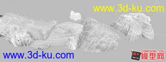 3D打印模型一组山石，适合2D等。狠精致。。的图片