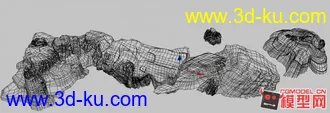 3D打印模型一组山石，适合2D等。狠精致。。的图片