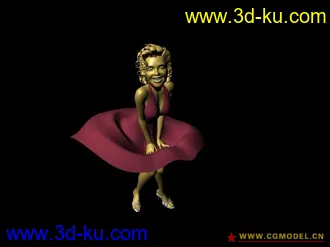 3D打印模型一个著名女星的图片