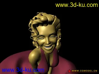 3D打印模型一个著名女星的图片